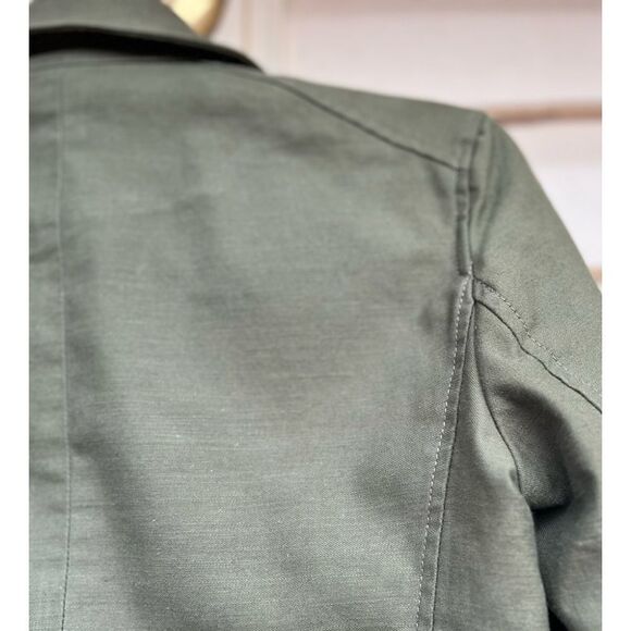 Rag & Bone olive color jacket, front applied pockets, snap closure, drawstring,S - Picture 13 of 16